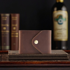 Boshiho Customized Vintage Mini Leather Wallet Portable Card Case for Driver's License & ATM <b>ID</b> Slim Polyester Card <b>Holder</b> - Product Image 2