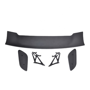 Aileron universel ABS noir mat style GT pour voiture, aileron arrière modifié pour coffre de berline ou hayon - Product Image 1