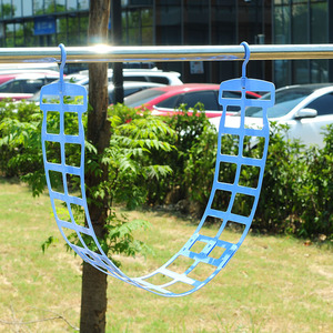 Pince de séchage multi-oreillers, séchoir à coussins pour balcon extérieur, pince à linge rotative réglable à double crochet coupe-vent. - Product Image 3