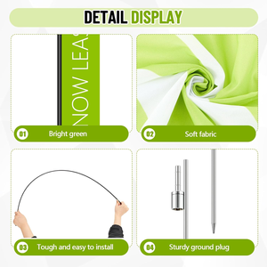 Рекламные флаги-птички с цифровой печатью на заказ, баннеры и флаги для промоакций - Product Image 6