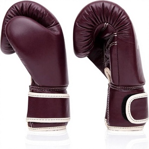 ถุงมือชกมวย Fairtex Burgundy หนังวัวแท้ แบบติดตีนตุ๊กแก ปิดนิ้วเต็มรูปแบบ สำหรับผู้ใหญ่ ฝึกซ้อมศิลปะการต่อสู้ ขายส่ง - Product Image 4