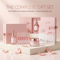 Kit Raffermissant PDRN : Sérum Ampoule ADN de Saumon Peptide Rose, Crème Masque Collagène pour une Peau Verne et Éclatante