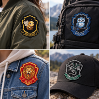 Écussons personnalisés en feutre brodé thermocollants avec bordure découpée au laser pour chapeaux, casquettes et vêtements