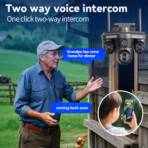 Telecamera di Sicurezza WiFi per Esterni con 3 Schermi, Rilevamento Movimento, Visione Notturna a Colori, Audio Bidirezionale, Telecamere di Sicurezza Dirette dalla Fabbrica - Product Image 5