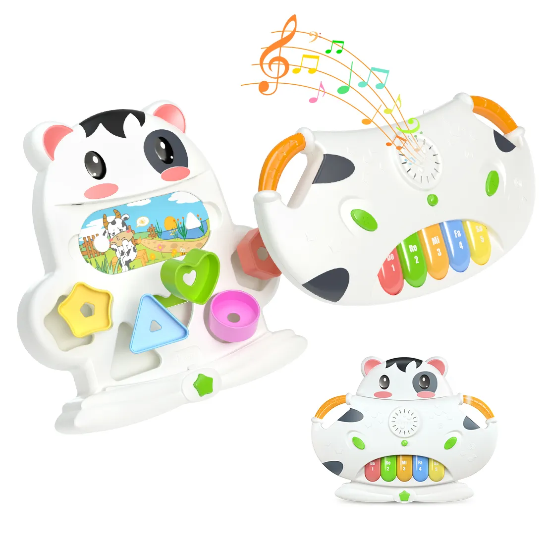 Tumama Kids 2 in1 Multifunktion ale elektrische Kunststoff-Orgel mit 5 Tastatur Klavier Baby Musik Instrument Spielzeug