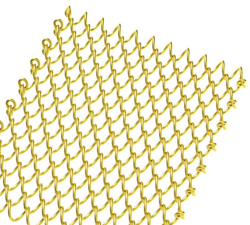 Aluminum Decorative Woven Wire Mesh Metal