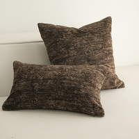 Vente en gros housse de coussin canapé jacquard design d'intérieur moderne peluche fausse fourrure jeter taie d'oreiller salon décor hôtel fournitures