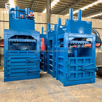 Presse à balles hydraulique verticale 220V pour le recyclage des déchets : mini bouteilles carrées en plastique, cartons en papier, canettes en aluminium