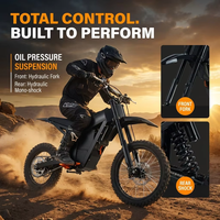 Moto électrique Surron Light Bee X pour adultes, avec moteur central 48V 1500W, autonomie de 80-90 km, guidon amovible, en stock aux États-Unis