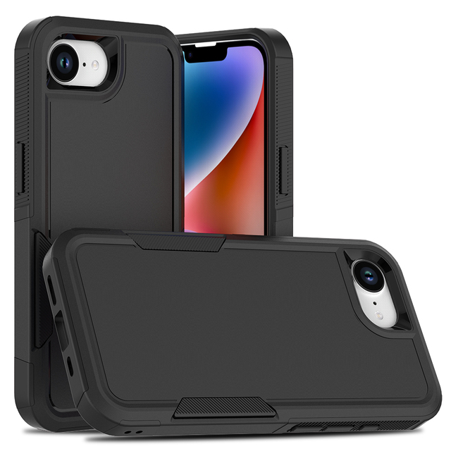 Wholesale Fashion Mobile Phone Case for iPhone SE4 2025 Shockproof 2.0MM Cellphone Protettive Coque TPU and PC Phone Back Covers