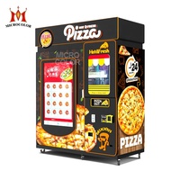Distributeur de pizzas extérieur libre-service entièrement automatique Distributeur automatique de pizzas à écran tactile intelligent de 55 pouces