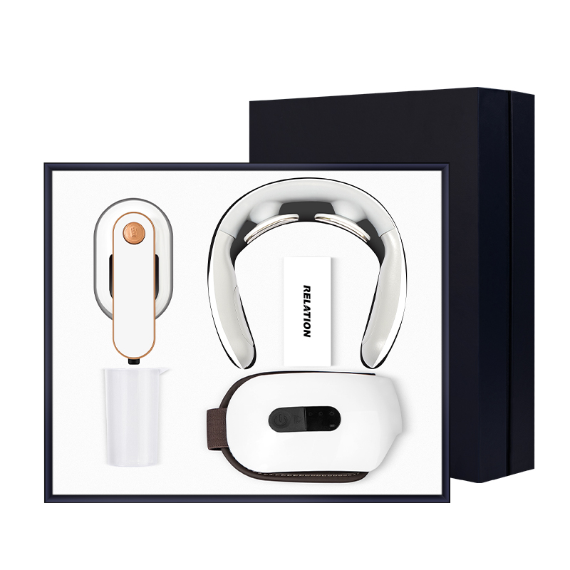 เตารีดไอน้ำแบบพกพา + คอ + นวดตา