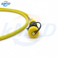 Connecteur mâle en laiton jaune à 4 broches SP13 avec capuchon de protection, étanche IP68, pour assemblage de câbles dans les applications aérospatiales et électriques