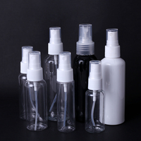 Flacon pulvérisateur en plastique pet, de luxe, capacité de 30, 60, 100, 150, 250 et 300ml, 500, rose, ambre, blanc, noir, vert, bleu, brouillard, avec capuchon en or, offre spéciale