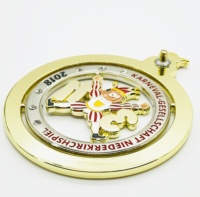 Médaille de marathon personnalisée 3D rotative à double placage, conception sur mesure, vente en gros, souvenir de festival