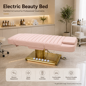 Lit de soin électrique réglable à 4 moteurs, pliable, avec éponge haute densité, pour salon de beauté et spa, best-seller DN - Product Image 2
