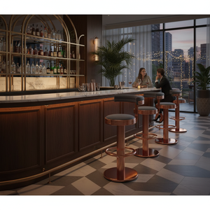 เก้าอี้บาร์โลหะสไตล์ร่วมสมัยเหมาะสำหรับร้านอาหารโรงแรมและลานพักผ่อน - Product Image 3