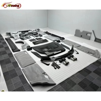 Nouveauté Kit de mise à niveau des accessoires de voiture de style MSY Kit de carrosserie pour Land Rover Defender avec embouts d'échappement de capot en carbone aile arrière