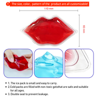 Perles de gel chaudes et froides en forme de lèvres pour les cliniques de soins esthétiques, les salons et la thérapie de réadaptation après traitement par glace pour les lèvres
