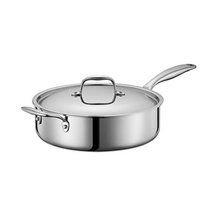 Kitchenware Professional Stainless Steel Non-Stick Saute Pan with Lid 28cm <b>Induction</b> Glass Lid Frypan - Product Image 1