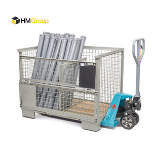 Toz boya depolama istiflenebilir metal çelik katlanır metalik gitterbox/ stillage kafes - Product Image 4