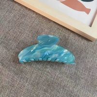 Pince à cheveux élégante en acétate pour filles, grande taille, design dégradé, faite à la main, légère et écologique, pour queue de cheval