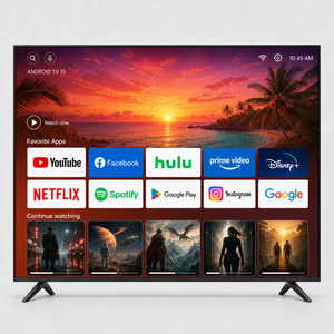 ทีวีสมาร์ททีวี 75 นิ้ว 4K UHD ระบบ Android 14/15 Google TV พร้อมจูนเนอร์ DVB-T2/S2 WiFi USB OEM ODM จอแบน LED ความละเอียด 4K - Product Image 1