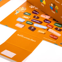 Boîte de rangement de jouets de bonbons pour enfants, apparence délicate de dessin animé, boîte de rangement de jouets en papier, boîte de cadeau de noël personnalisée en carton à bas prix