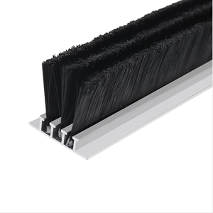 Cerdas de nailon con base de aleación de aluminio personalizadas Cepillo de tira tipo <span class=keywords><strong>H</strong></span> F <span class=keywords><strong>T</strong></span> U para sellado inferior de Puerta - Product Image 5