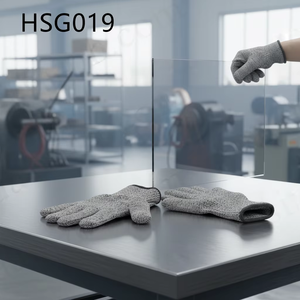 HY, <span class=keywords><strong>Gants</strong></span> de travail <span class=keywords><strong>anti</strong></span>-coupure niveau 5, résistants aux brûlures, pour la manipulation d'outils tranchants, manches de sécurité de 40 cm, HSG021 - Product Image 5