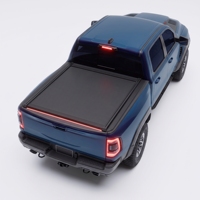 Couverture de benne rigide rétractable antivol, étanche et robuste, en alliage d'aluminium avec feu arrière LED pour pick-up