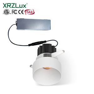 XRZLux 10 Вт Диммируемый светодиодный светильник с антибликовым покрытием, современный стиль, Полуутопленный алюминиевый прожектор ETL с распределительной коробкой - Product Image 1
