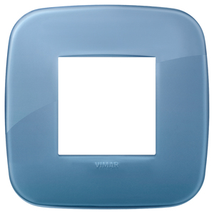 Vimar Placca Round 2M Reflex Oltremare 9.5 Cm Wall <b>Switch</b> Cover - Product Image 1