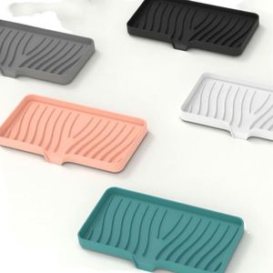 Modern Design Food-Grade Silicone Dish Drying Mat Non-Slip and Heat-Resist for Home Use Square Pattern Table - Product Image 1