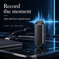 Enregistreur vocal numérique USB Micro Porte-clés 32G/64G Modèle L23 AI, longue autonomie, écran 0,5 pouce, enregistrement WAV discret en métal