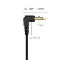 Câble audio stéréo mâle-mâle 3.5, en forme de L, 3.5mm, 3 cœurs, plaqué or, pour écouteurs, extension