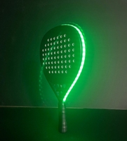 Nouvelle Arrivée 2025 – Raquette de Padel Exclusive Brevetée avec LED Lumineuse, Portable, en Carbone 18K, Effet Diamant