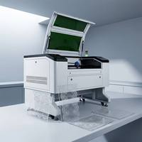 Machine de gravure laser tout-en-un polyvalente 7050 avec refroidisseur interne, mise au point automatique, 80W 100W, découpeuse CNC pour tissu, papier, caoutchouc