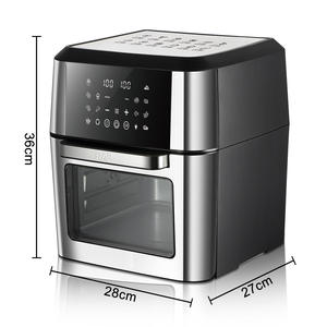 Friteuse à air intelligente 12L, four électrique multifonctionnel avec écran numérique et modes de cuisson automatiques pour des repas sains - Product Image 2