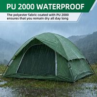 Tente de camping imperméable pour 2, 4 ou 6 personnes, tente dôme légère à double couche pour la randonnée en famille, le trekking et les voyages