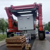 Tracteur terminal robuste pour la manutention de conteneurs - Chariot de chantier haute puissance avec moteur PLC, faible bruit, capacité 35T, commande au sol/à distance