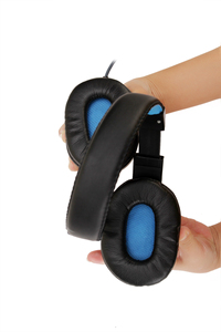 Auriculares con Cable de 3.5mm, Botón de Volumen, Luz LED, USB, Sonido Estéreo para PC, con Micrófono, Auriculares Supraaurales, Auriculares para Juegos SY733MV - Product Image 5