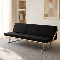 Canapé d'angle moderne en cuir pour salon, ensemble de canapés en U, mobilier minimaliste pour trois personnes