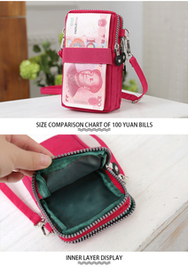 Unisex <strong>Mobile</strong> Phone Coin Purse Hanging Neck Wrist <strong>Bag</strong> Running Vertical Mini Women's Messenger <strong>Bag</strong> - Product Image 6