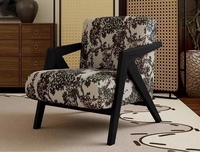 Canapé de luxe rétro nordique chaise berçante canapé combinaison moderne ensemble de maison fauteuil moderne en bois coton lin salon canapé