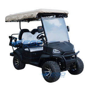 Carrito de Golf Eléctrico Popular de Litio 1+1 Negro con 4 Ruedas, Vehículo para Parques y Turismo al Aire Libre, Carrito de Golf Legal para la Calle - Product Image 1