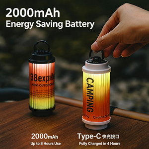 Retro LED Camping Lantern Multi-Function Work <b>Light</b> for Outdoor Fishing <b>Waterproof</b> Battery Powered Atmosphere - Product Image 5