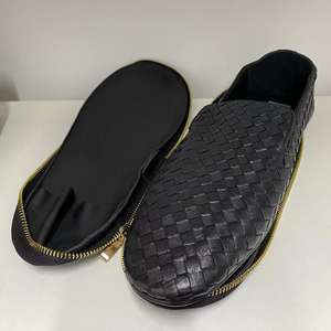 Zapatos de Hombre de Piel de Becerro de Primera Calidad, Tallas Grandes 38-48, Mocasines Trenzados de Lujo, Pantuflas Reversibles, Personalización de Logotipo - Product Image 3