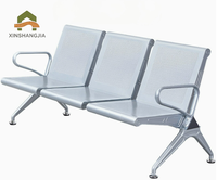 Chaise d'attente en acier thermolaqué de qualité commerciale, anti-rouille, pour hôpitaux, gares, banques, bureaux, aéroports, places publiques