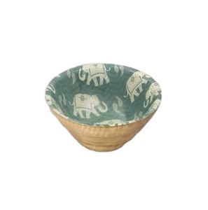 Latest Luxury Custom Printed Acacia Wood Salad <b>Bowl</b> Vintage Design New Manufacturer's <b>Enamel</b> Printing Serving <b>Bowl</b> - Product Image 1